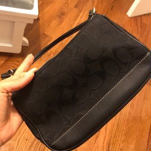 Black small coach bag